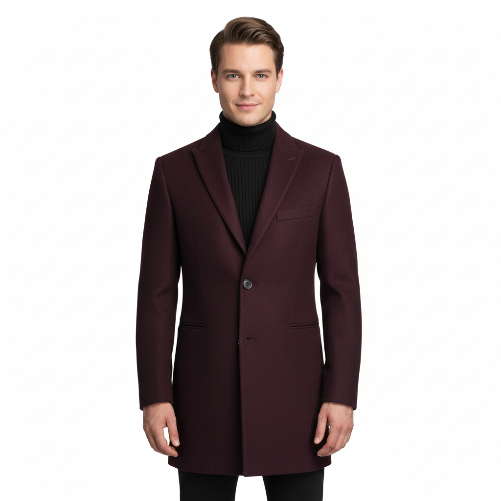 Eduard Manteau Clásico Hombre – Tejido Premium, Calor Invernal y Elegancia Atemporal