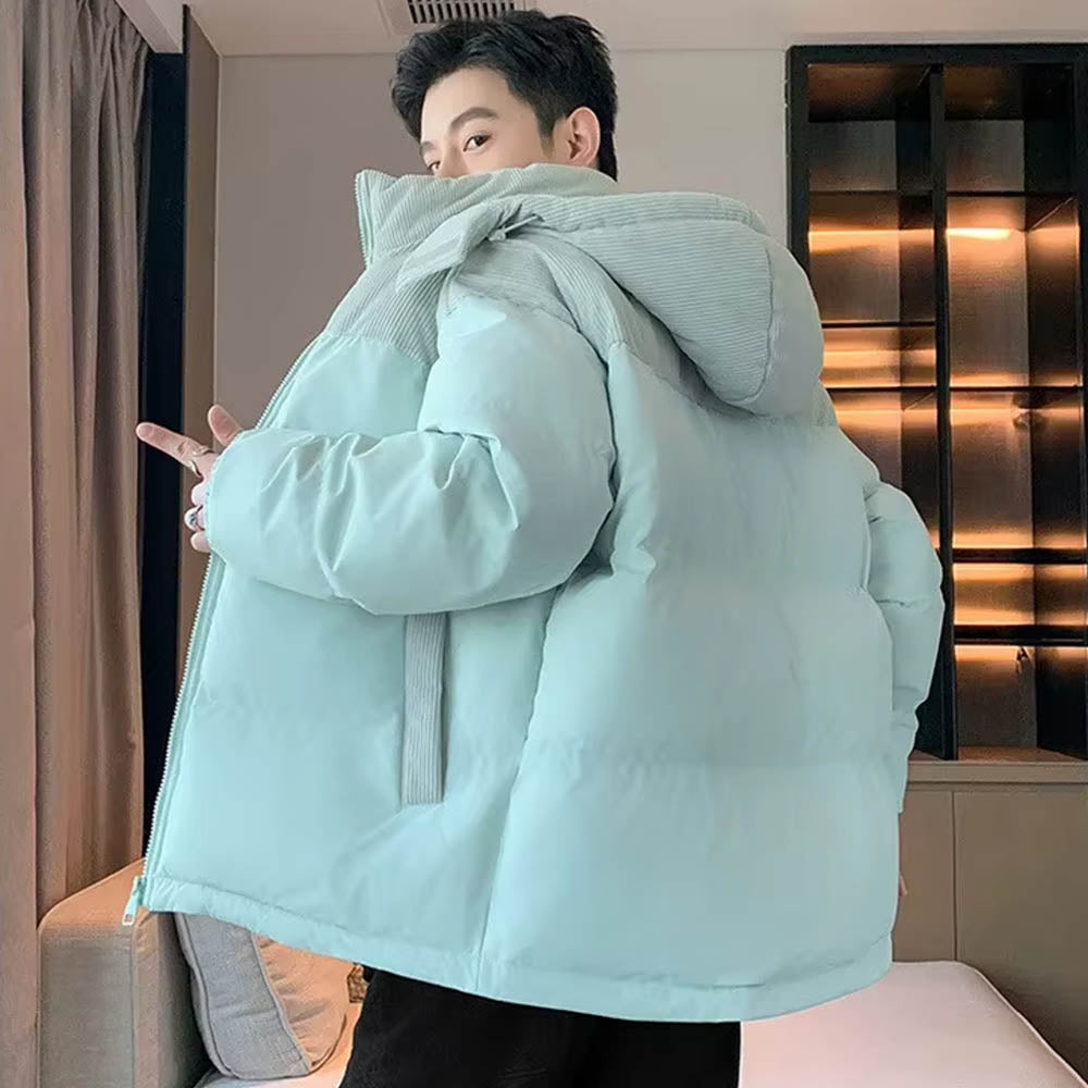 Pánská prošívaná bunda Sam s kapucí – celopropínací zip, izolační pohodlí a praktický střih