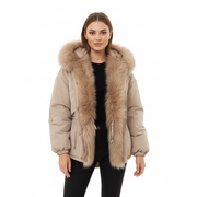 Genie Parka Mulher – Casaco de Inverno Quente com Forro Confortável e Design Moderno