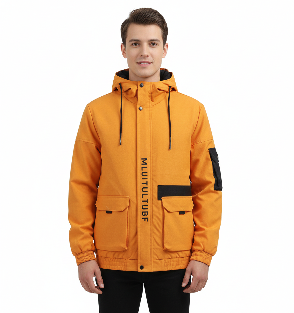 Heidee Herren Wasserabweisende Leichte Jacke – Regular Fit mit Kapuze für Herbst & Winter