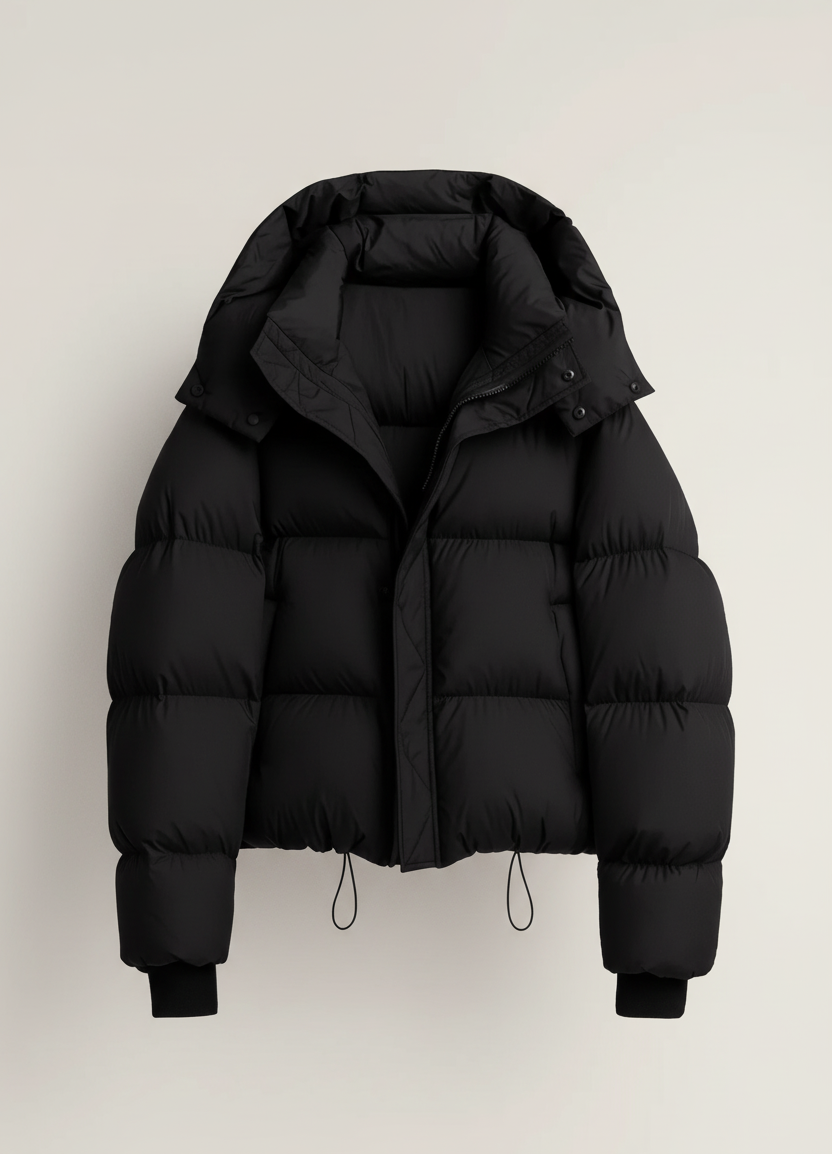 Milagros Kurze Winterjacke für Damen – Steppmantel mit voluminösem Kragen und modernem Schnitt