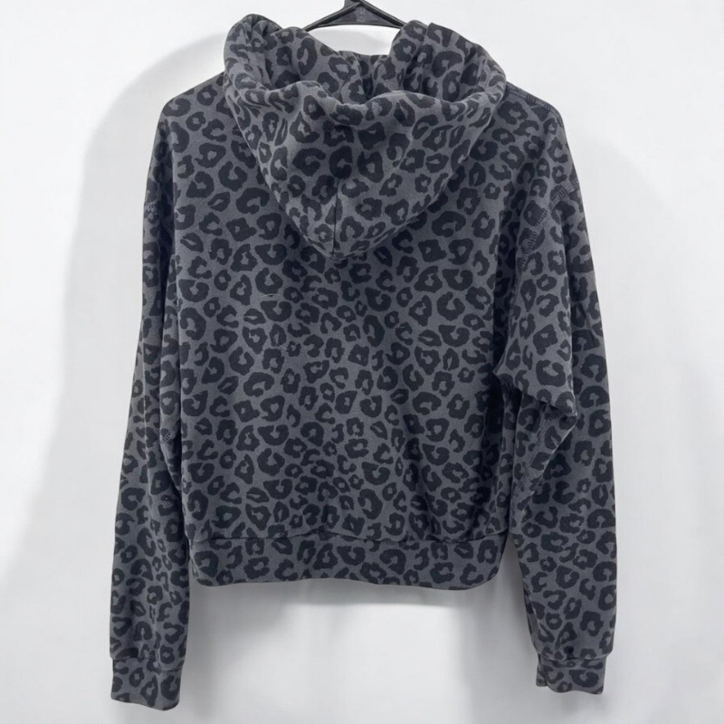 Sudadera con capucha para hombre Andrew Sweat – Corte holgado casual y estampado moderno de leopardo