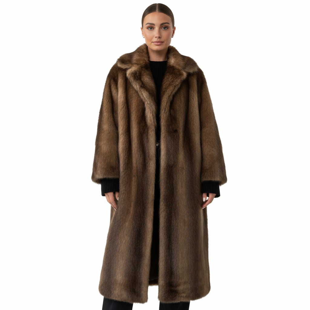 Helene Women's Long Winter Coat – Elegant Warm Jacket in Durable Fibers & Comfortable Fit