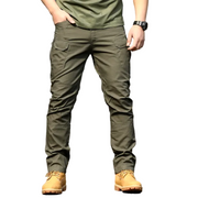 Troy Calças Táticas Homem – Calças de Trabalho Impermeáveis com Bolsos Cargo e Joelheiras Reforçadas