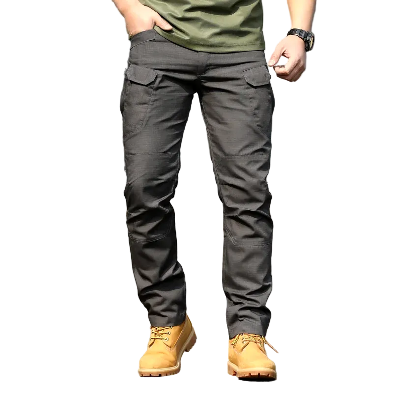 Troy Calças Táticas Homem – Calças de Trabalho Impermeáveis com Bolsos Cargo e Joelheiras Reforçadas