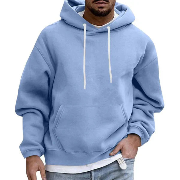 Men's Casual Caper Hoodie – Comfortable Hooded Sweatshirt with Kangaroo Pocket