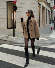 Lainey Płaszcz Damski – Elegancki i Wygodny Płaszcz Oversize z Wełny na Zimę