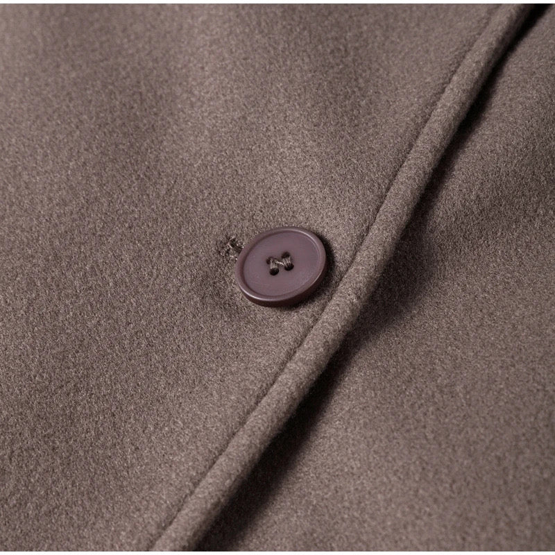 Claudia Manteau Oversize Donna – Giacca Elegante Doppiopetto con Spalle Strutturate