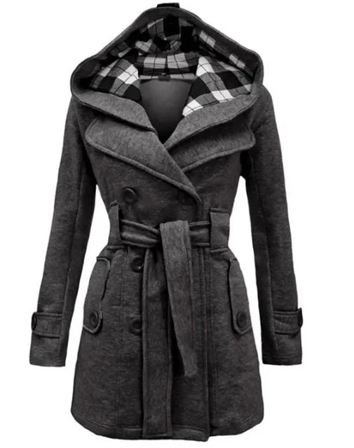 Issa Trench Mujer – Abrigo Elegante con Cinturón y Corte Entallado para Otoño e Invierno