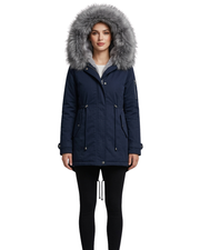 Juliette Dame Vinterfrakke – Varm Parka med Hætte Elegant Snit Moderne Stil