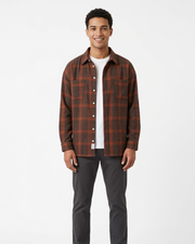 Milo Camisa Homem Flanela – Camisa com Botões Mangas Compridas Corte Direito