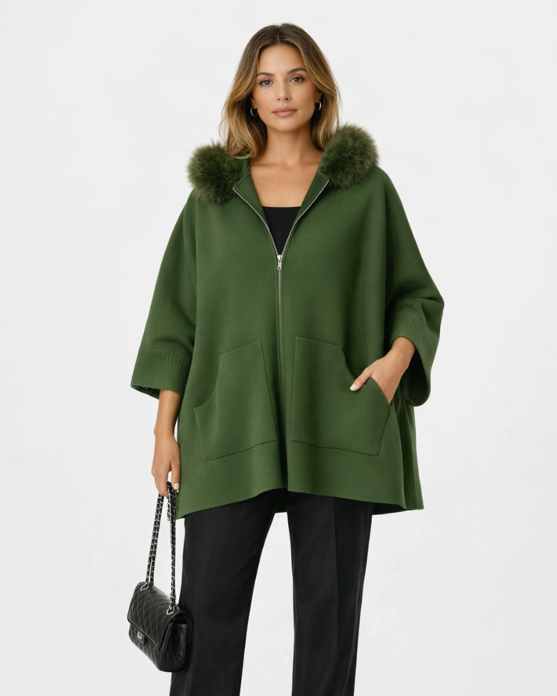 Ellie Sweat Femme na zip – mikina s kapucí a klokankou, ležérní zimní styl