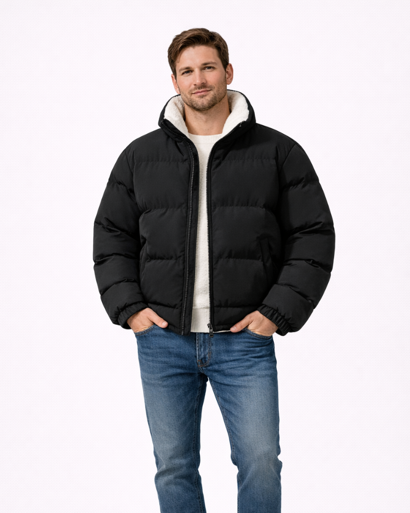 Thorne Herren Steppjacke – Warme Winterjacke mit Reißverschluss