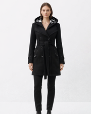 Gabardina Azaria Mujer Elegante – Abrigo Clásico con Cinturón Chic de Media Temporada