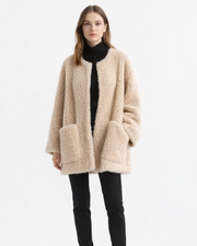 Aveline Women's Sheepskin Coat – Long Soft & Elegant Fur Coat