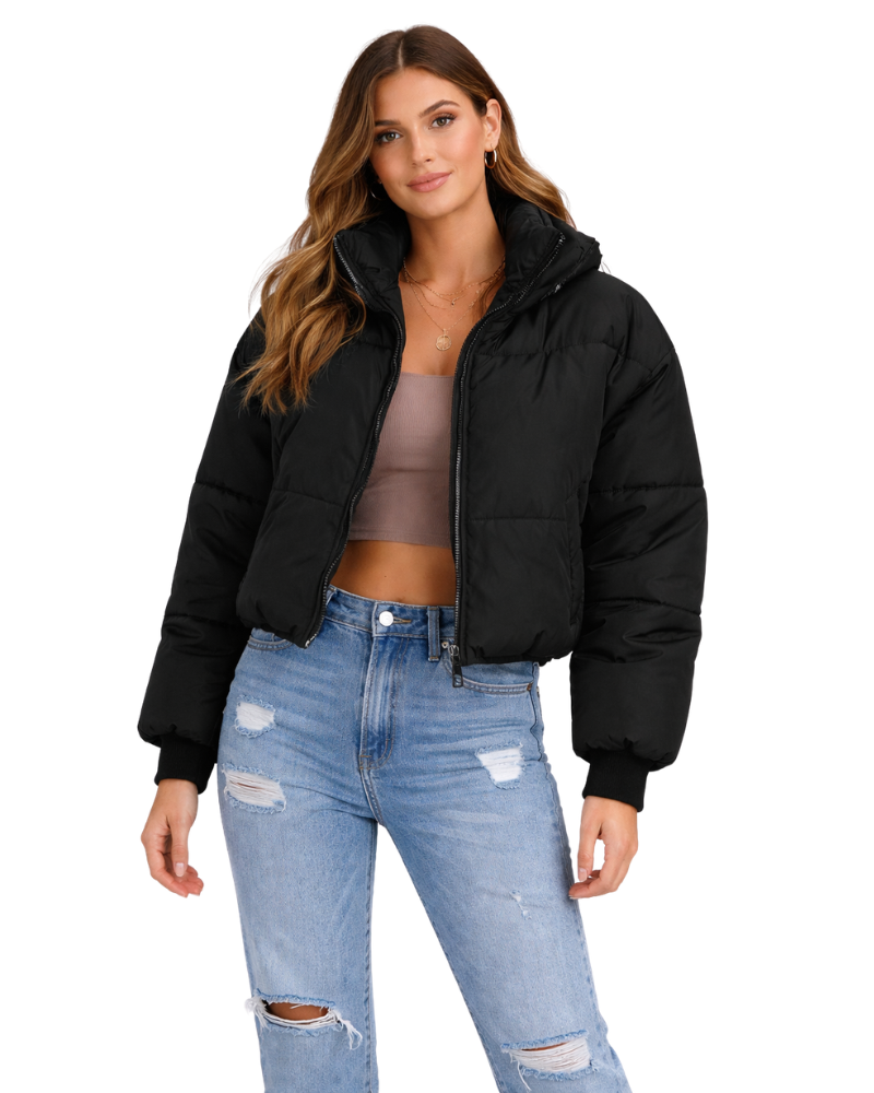 Lucie Damen Wintermantel – Warme Jacke mit Reißverschluss Eleganter Schnitt