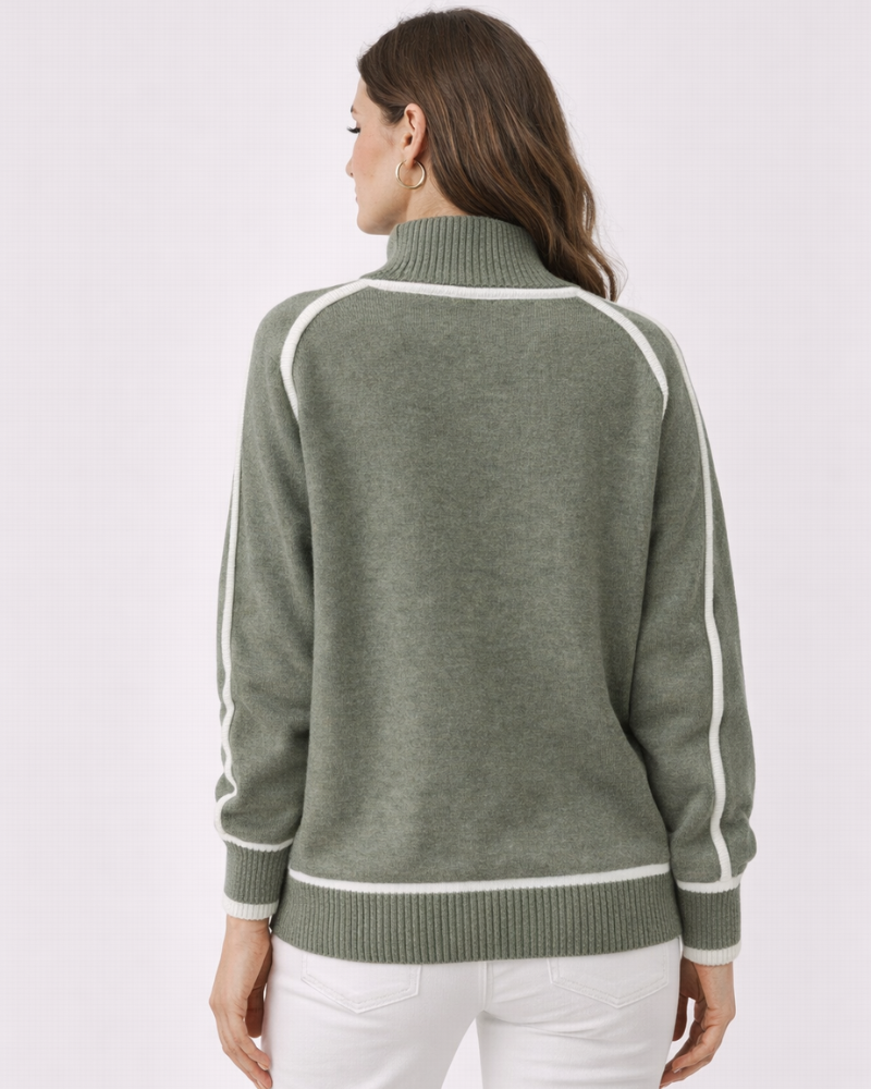 July Pull Femme Rolák – Měkký Volný Úplet, Dlouhé Rukávy, Ležérní Styl
