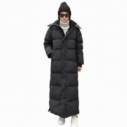 Kaliyah Casaco Longo Mulher Inverno – Matelassado Quente, Capuz Removível & Estilo Moderno
