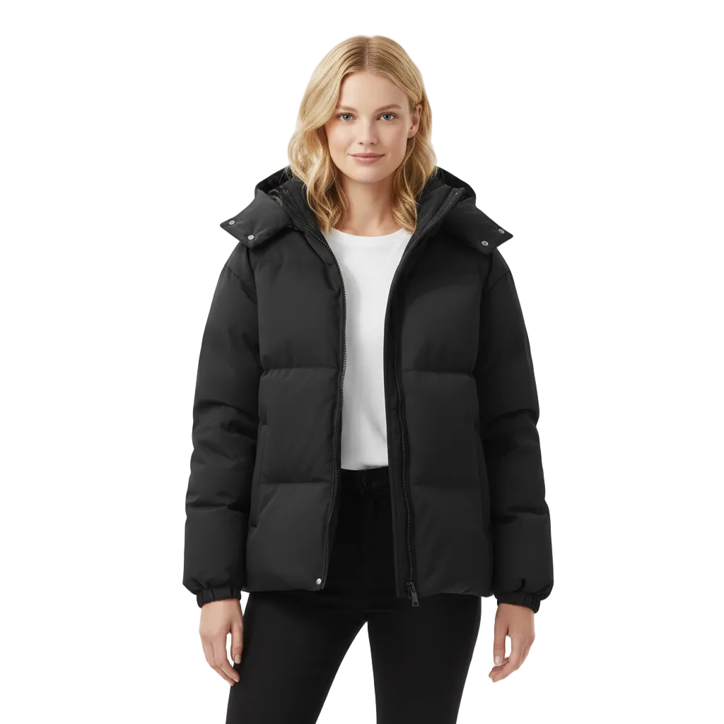 Kate Damen Stepp-Wintermantel mit Kapuze – Warme Isolierung & Moderner Stil