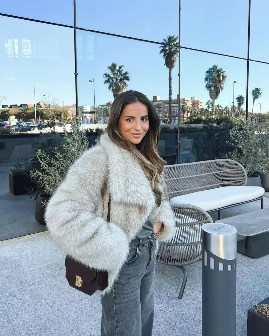 Liliana Manteau Luxe Femme – Płaszcz z sztucznego futra ultra-miękki w eleganckim stylu na zimę