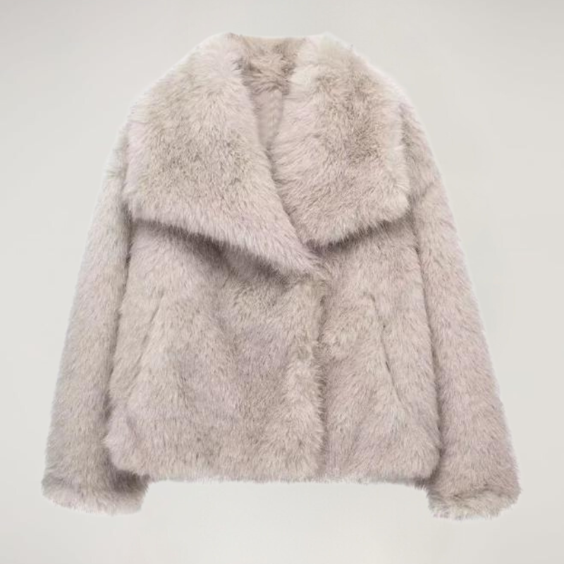 Liliana Manteau Luxe Femme – Płaszcz z sztucznego futra ultra-miękki w eleganckim stylu na zimę