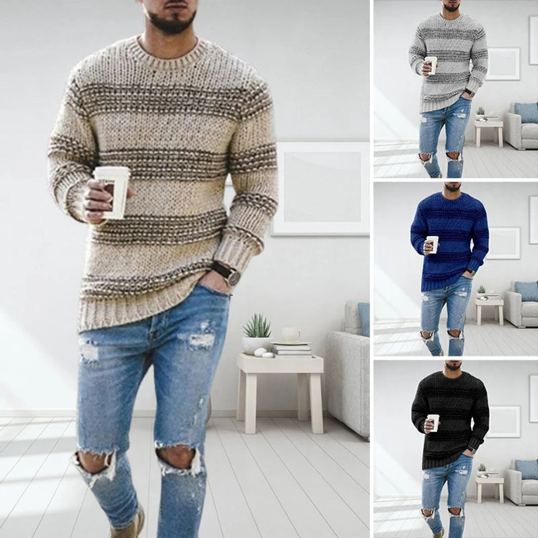 Aero Pull Męski – Gruby Ciepły i Wygodny Sweter w Nowoczesnym Eleganckim Stylu