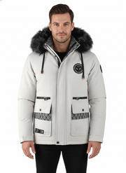 Leon Ανδρικό Χειμερινό Μπουφάν Lunero Eindhoven – Αδιάβροχο Outdoor Μπουφάν με Κουκούλα και Φλις Επένδυση