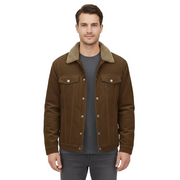 Levi Cordjacke für Herren – Moderne Jacke mit Knopfleiste und Taschen