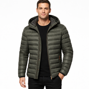 Liam Veste Matelassée Homme – Manteau Isolant avec Capuche et Coupe Relax