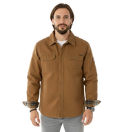 Lito Veste Trucker Homme en Canvas Ciré – Doublure Polaire & Style Outdoor Intemporel