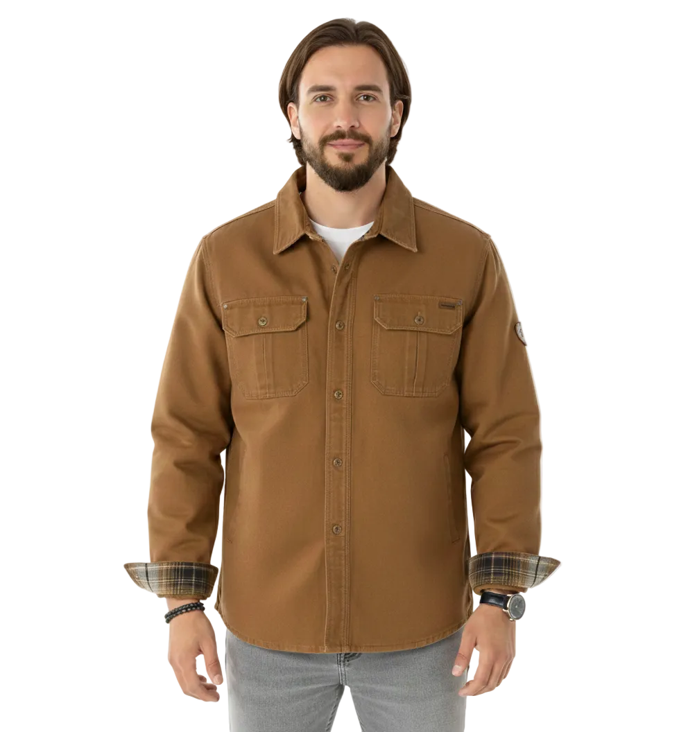 Lito Veste Trucker Herren aus gewachstem Canvas – Fleece-Futter & zeitloser Outdoor-Stil