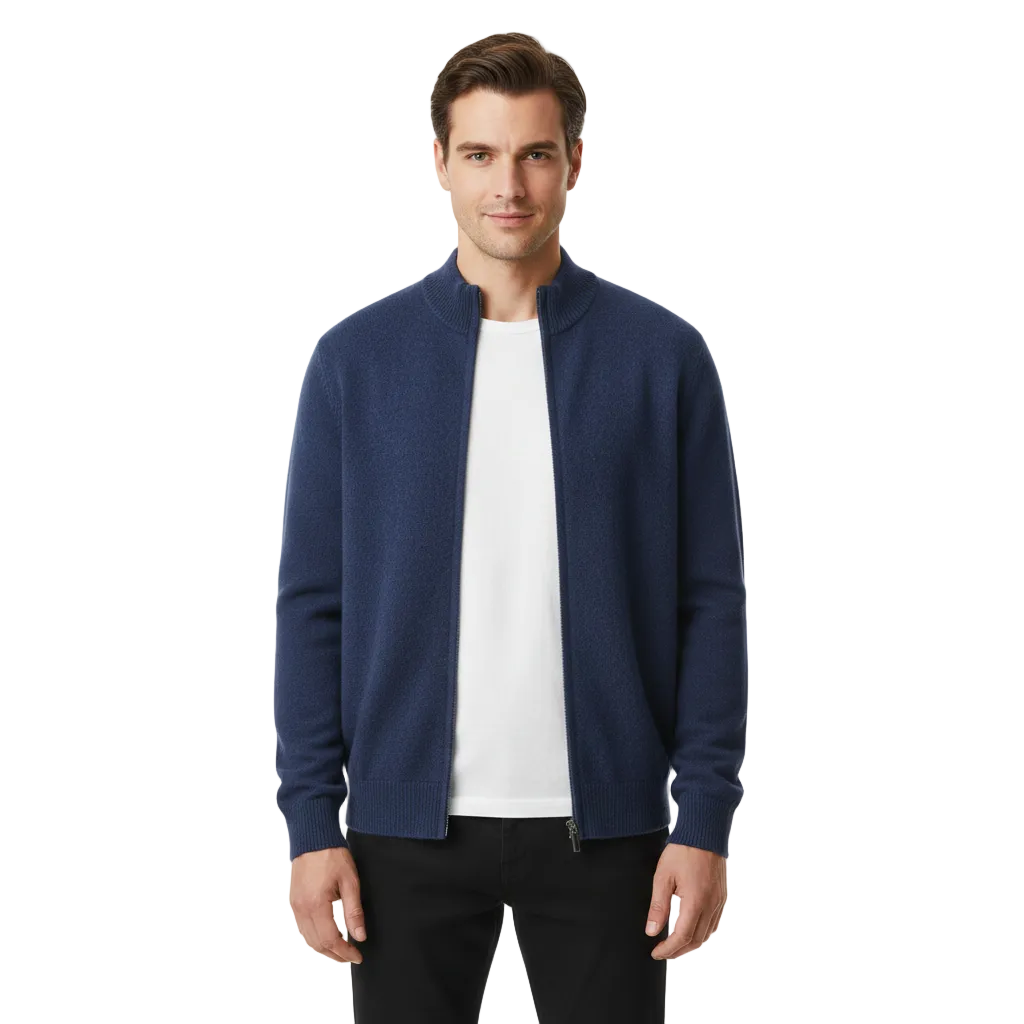 Lyndon Men's Cashmere Vest – Luxury Knitwear, Regular Fit & Timeless Elegance