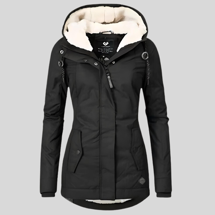 Celine Long Winter Parka for Women – Waterproof and Warm Coat with Faux Fur Lining & Adjustable Fit