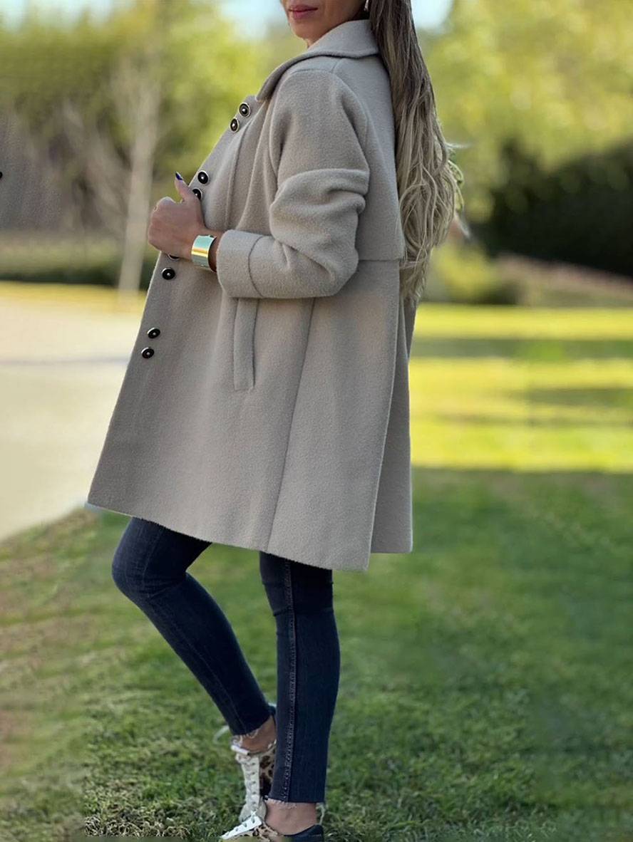 Colete Longo Charlotte Mulher – Cardigã elegante, quente e confortável para todas as ocasiões