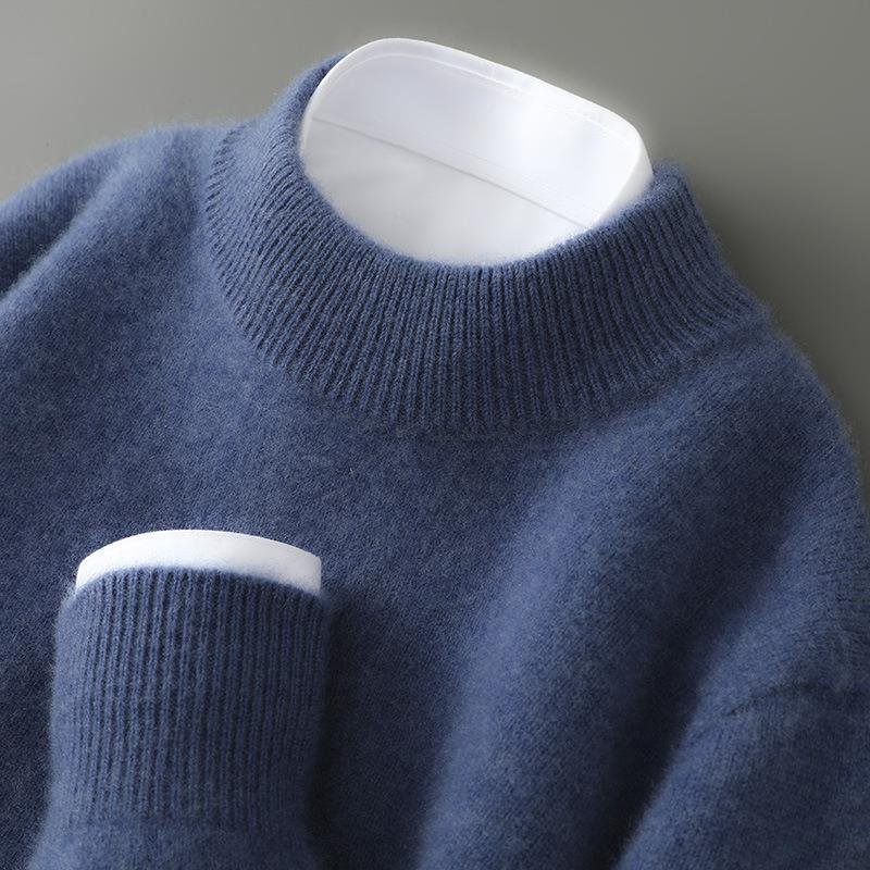 Valerio Pull Męski Slim Fit – Wykończenie Delikatne, Ciepły i Elegancki w Luksusowym Stylu