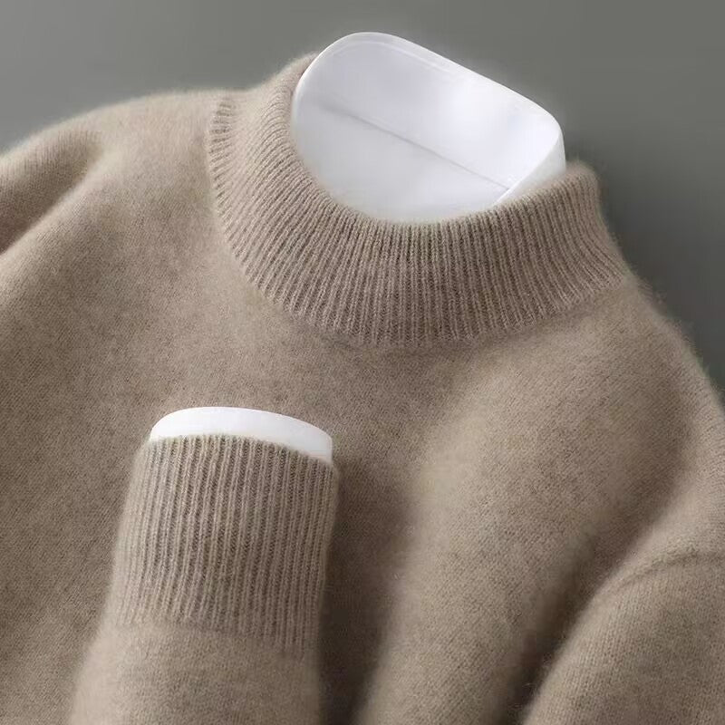 Valerio Pull Męski Slim Fit – Wykończenie Delikatne, Ciepły i Elegancki w Luksusowym Stylu