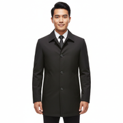 Matt Manteau Homme Mi-Long – Élégant, Coupe Moderne & Col à Revers Classique