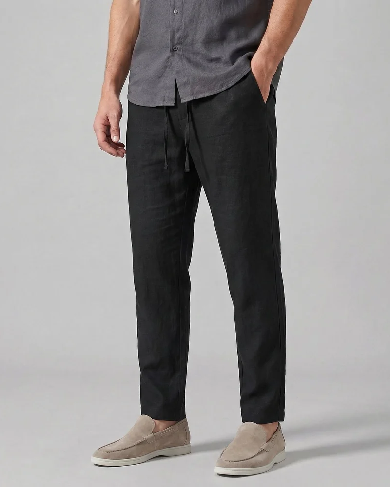 Landon Herrenhose – Weite, leichte, atmungsaktive Hose mit fließendem Schnitt, lässig-eleganter Stil