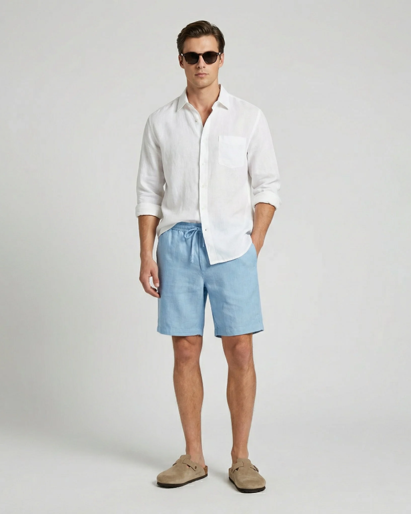Weston Short Homme – Lehká Prodyšná Krátká Ležérní Letní Kalhoty