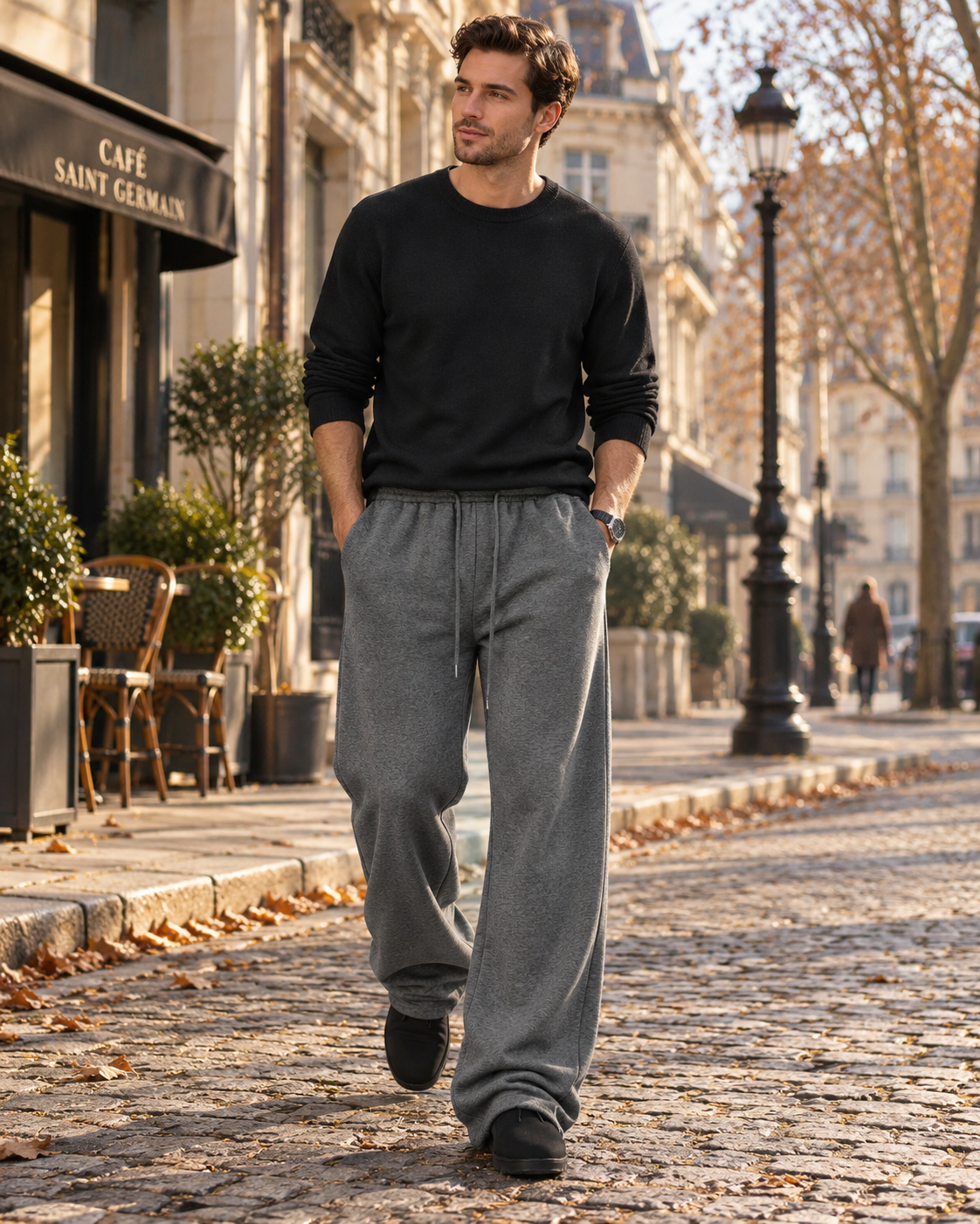 Pánské jogger kalhoty Serio – volný střih, elastický pas a boční kapsy