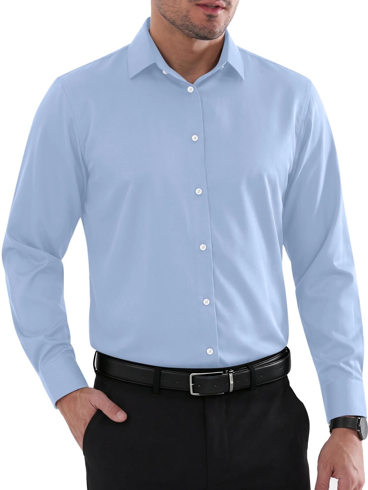 Louie Men's Shirt – Wrinkle-Free Regular Fit Shirt, Reinforced Collar & Long Sleeves