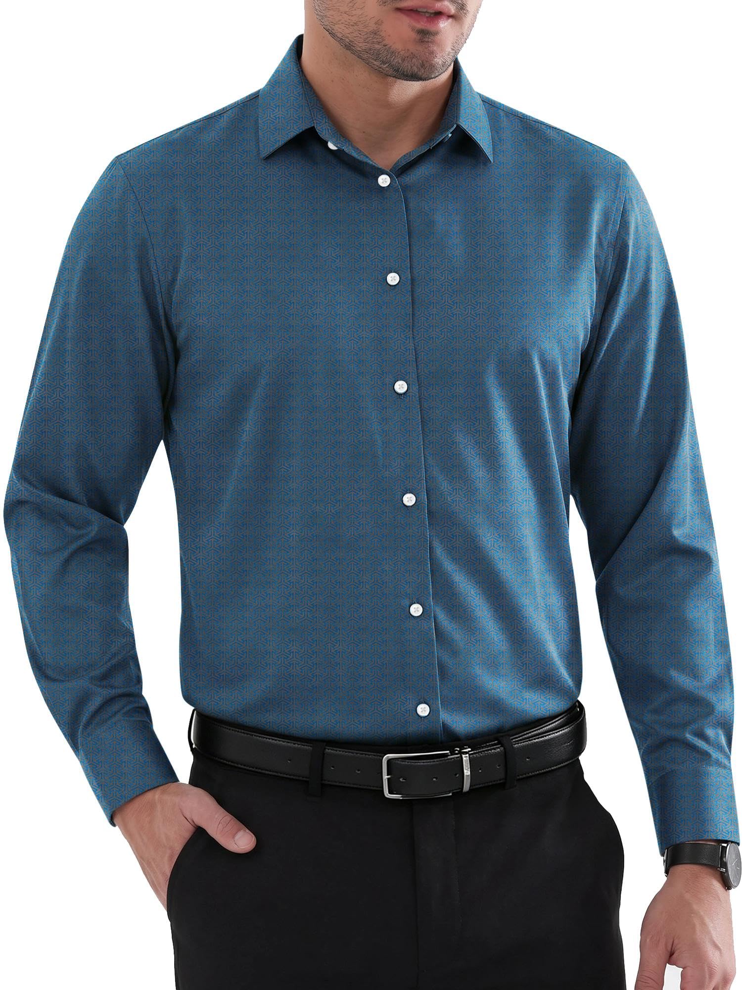 Louie Men's Shirt – Wrinkle-Free Regular Fit Shirt, Reinforced Collar & Long Sleeves