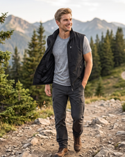 Pánská vesta Grayson – lehká zateplená vesta se zipem, 4 kapsy, stojáčkový límec, outdoorová