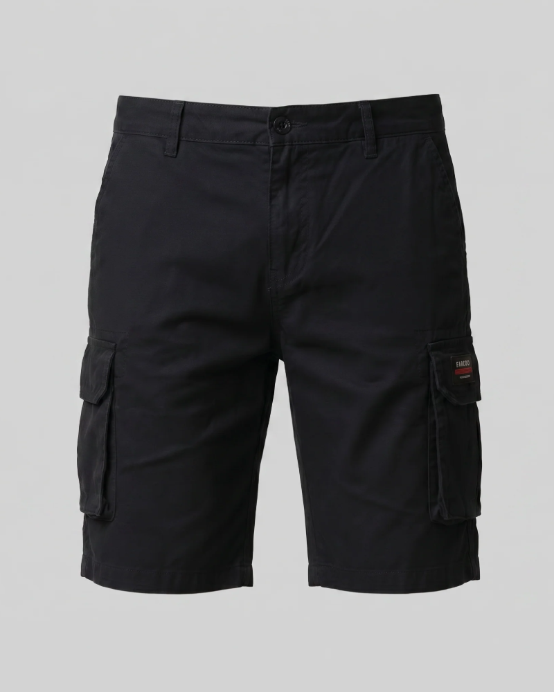 Declan Short Cargo til mænd – Bermuda med flere lommer, åndbar, afslappet pasform, casual stil
