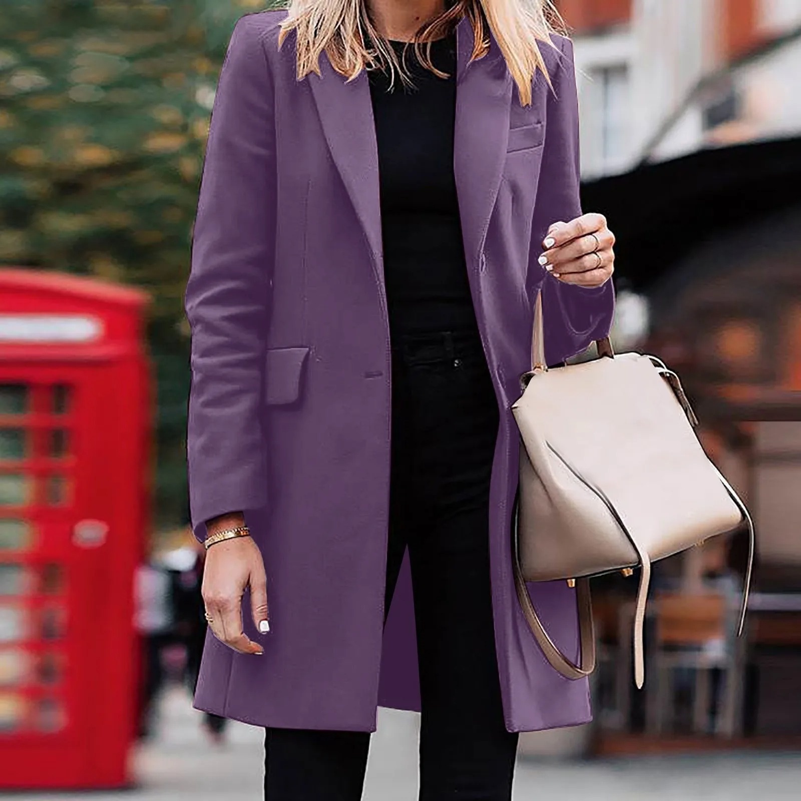 Iren Blazer Donna in Lana Mista – Taglio Elegante e Versatile Chic
