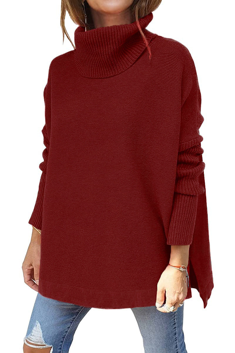 Gracie Dámský Rolák – Ultra-Měkký Oversize Úplet s Vysokým Límcem a Elegantním Stylem