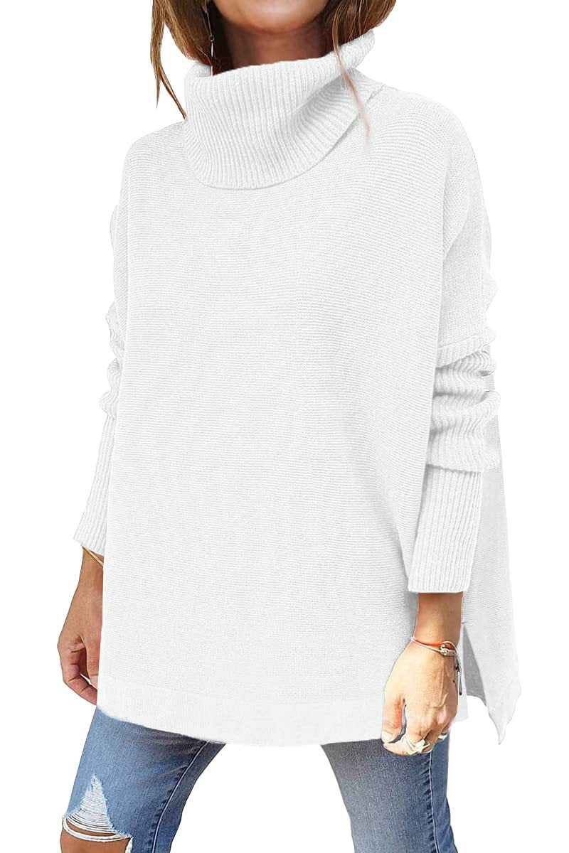 Gracie Dámský Rolák – Ultra-Měkký Oversize Úplet s Vysokým Límcem a Elegantním Stylem