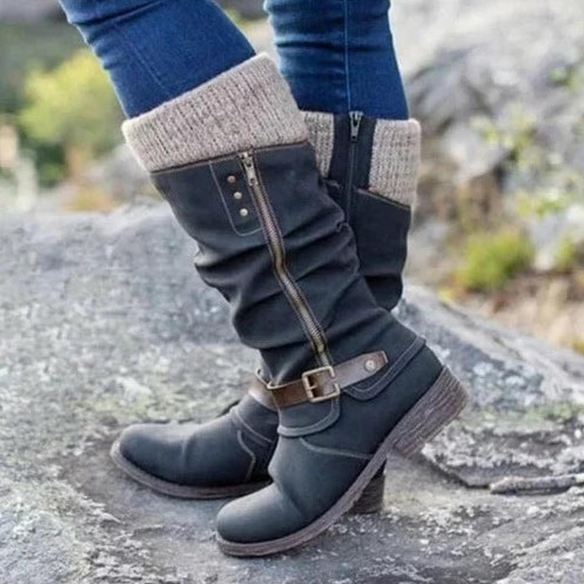 Zoey Bottes Femme – Optymalny Komfort z Podeszwą Antypoślizgową