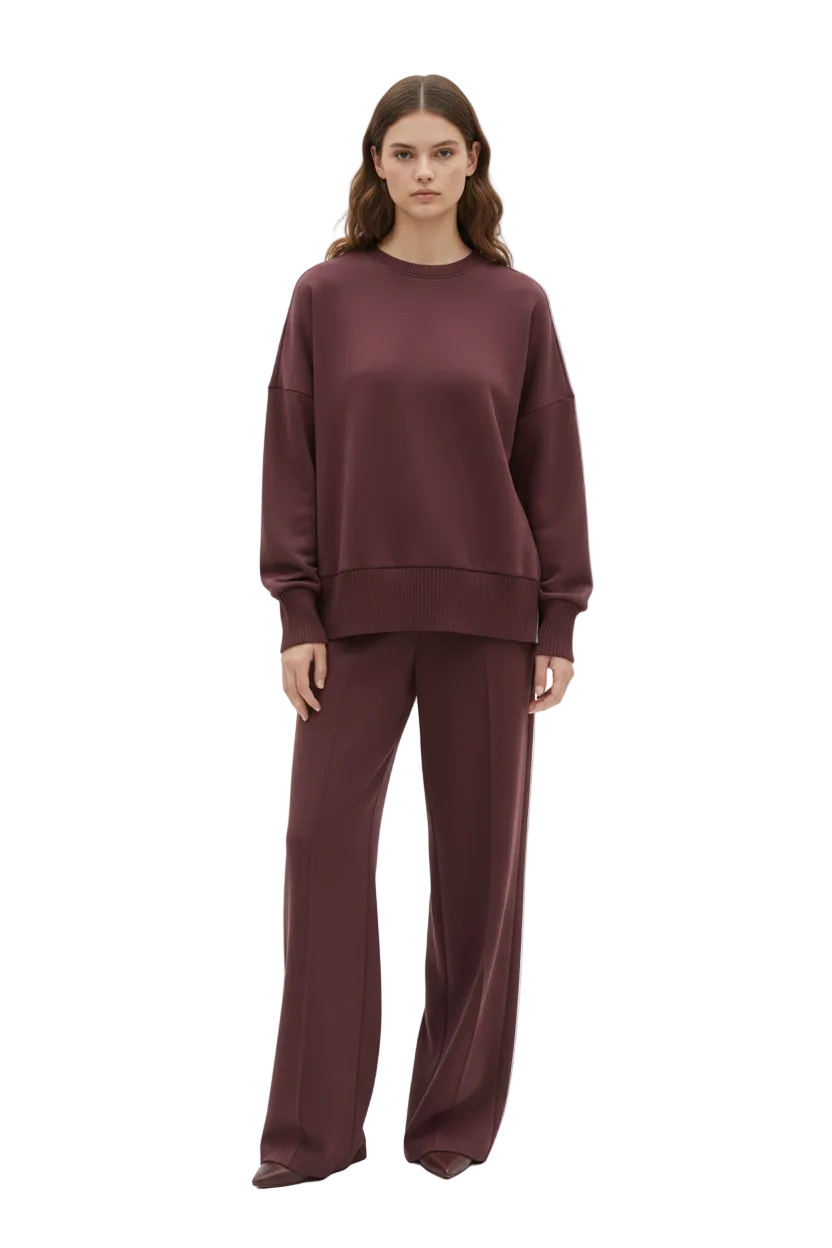 Lindy Set Îmbrăcăminte Casual pentru Femei Elegant – Hanorac Oversize & Pantaloni Largi Confortabili Chic