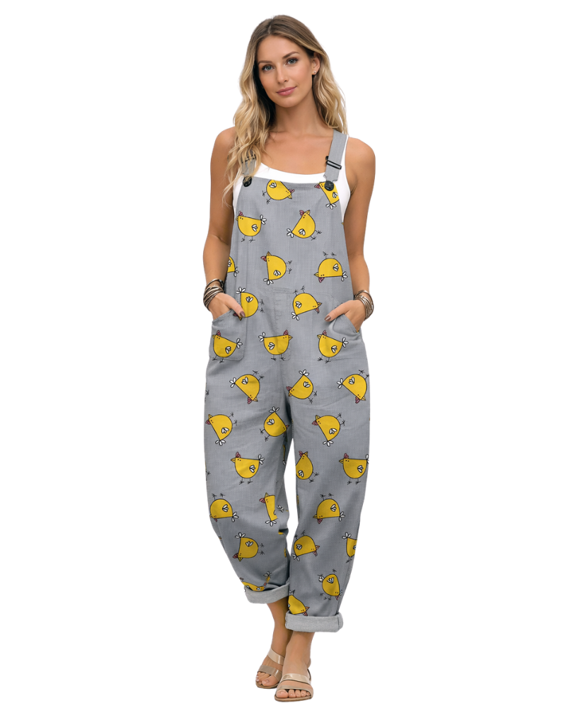 Kaye Dámský Letní Overal – Elegantní Volný Střih & Nastavitelný Pas pro Pohodlí